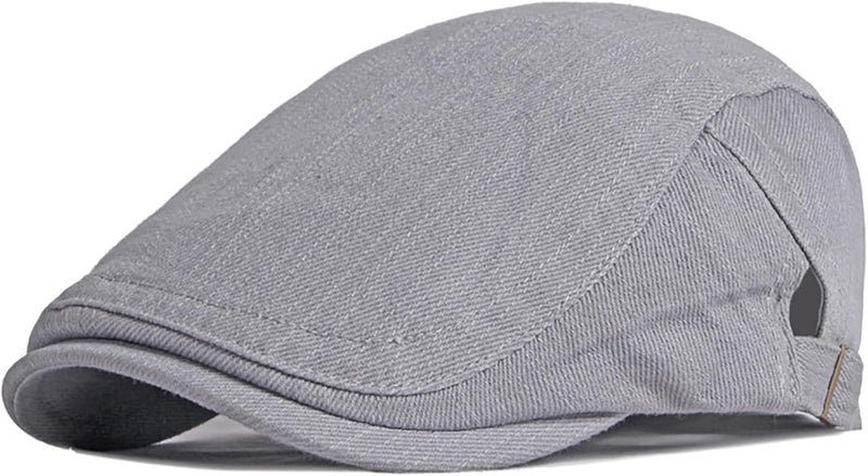 Xinveen Newsboy Hats for Men Flat Cap Cotton Adjustable Breathable Irish Cabbie Ivy Driving Hunting Hat - Image 1